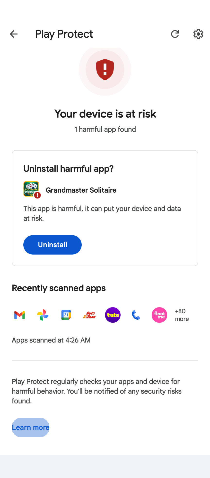 Arrêter un 1xBet APK suspect — illustration Android 4
