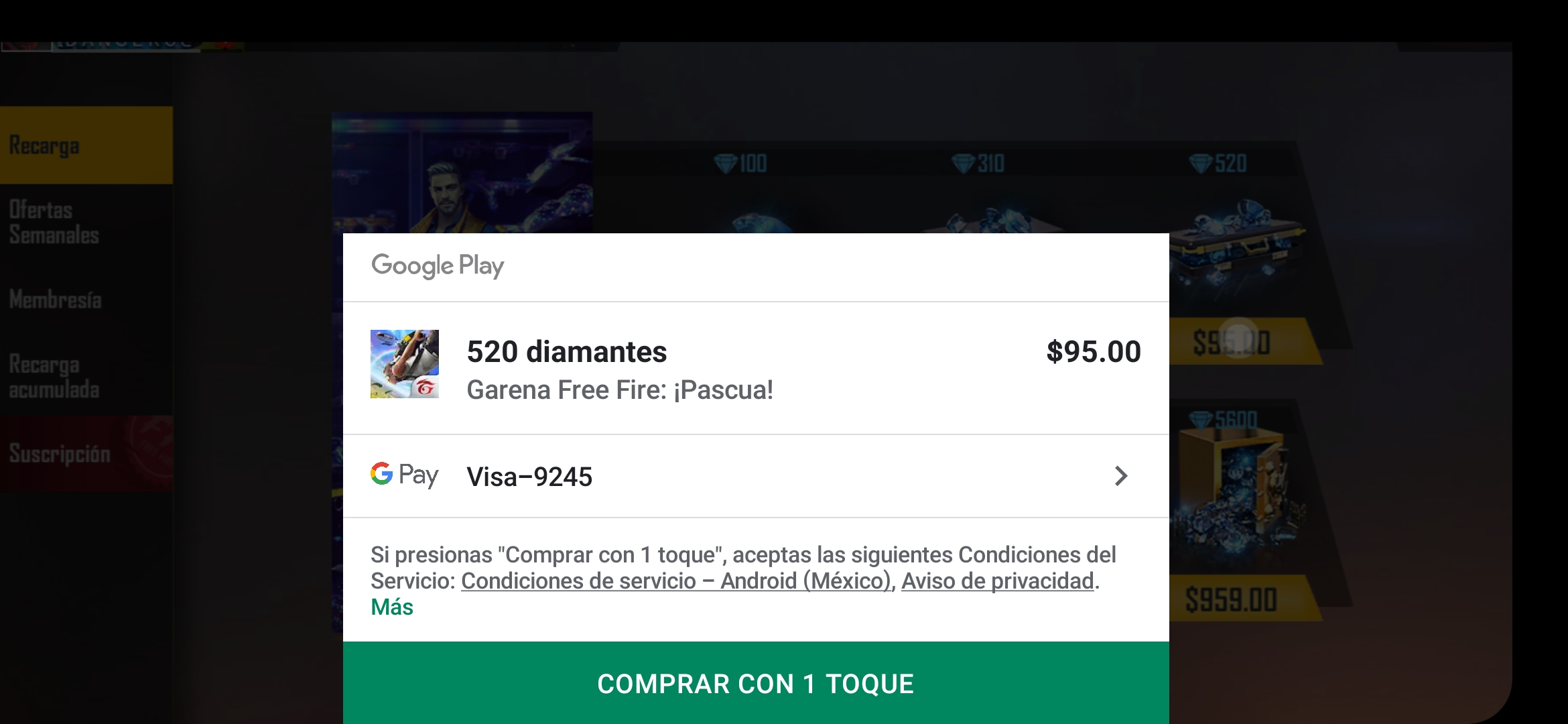 Comprar Diamantes Garena Free Fire