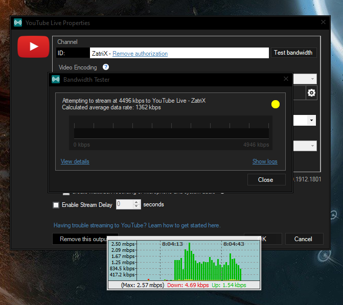 Live Streaming Bandwidth Capping What Am I Missing Youtube Community