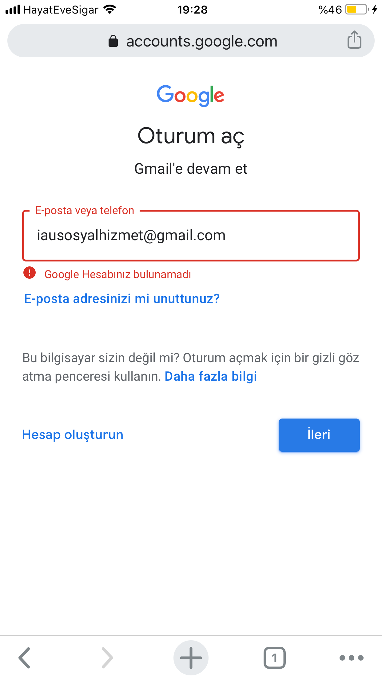 Hesap Bulunamadi Google Hesaplar Toplulugu