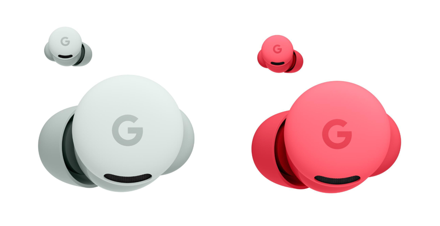 Google Pixel Buds 2a の新色: Fog と Berry - Google Pixel Buds