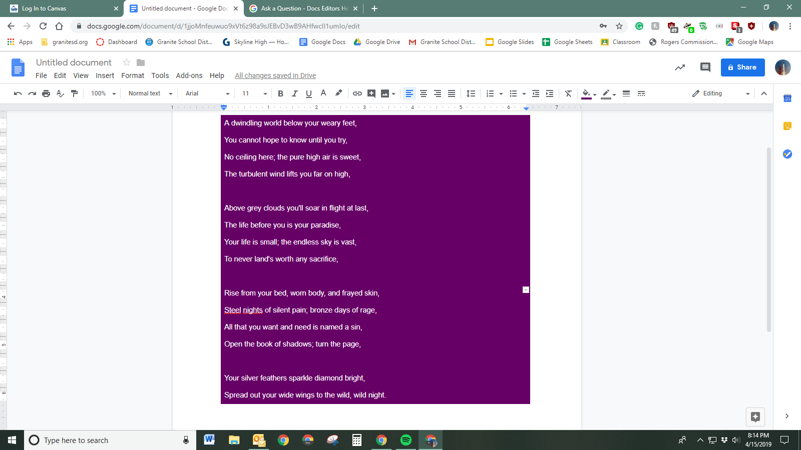 Text with purple background not removable? - Google Docs Editors Community