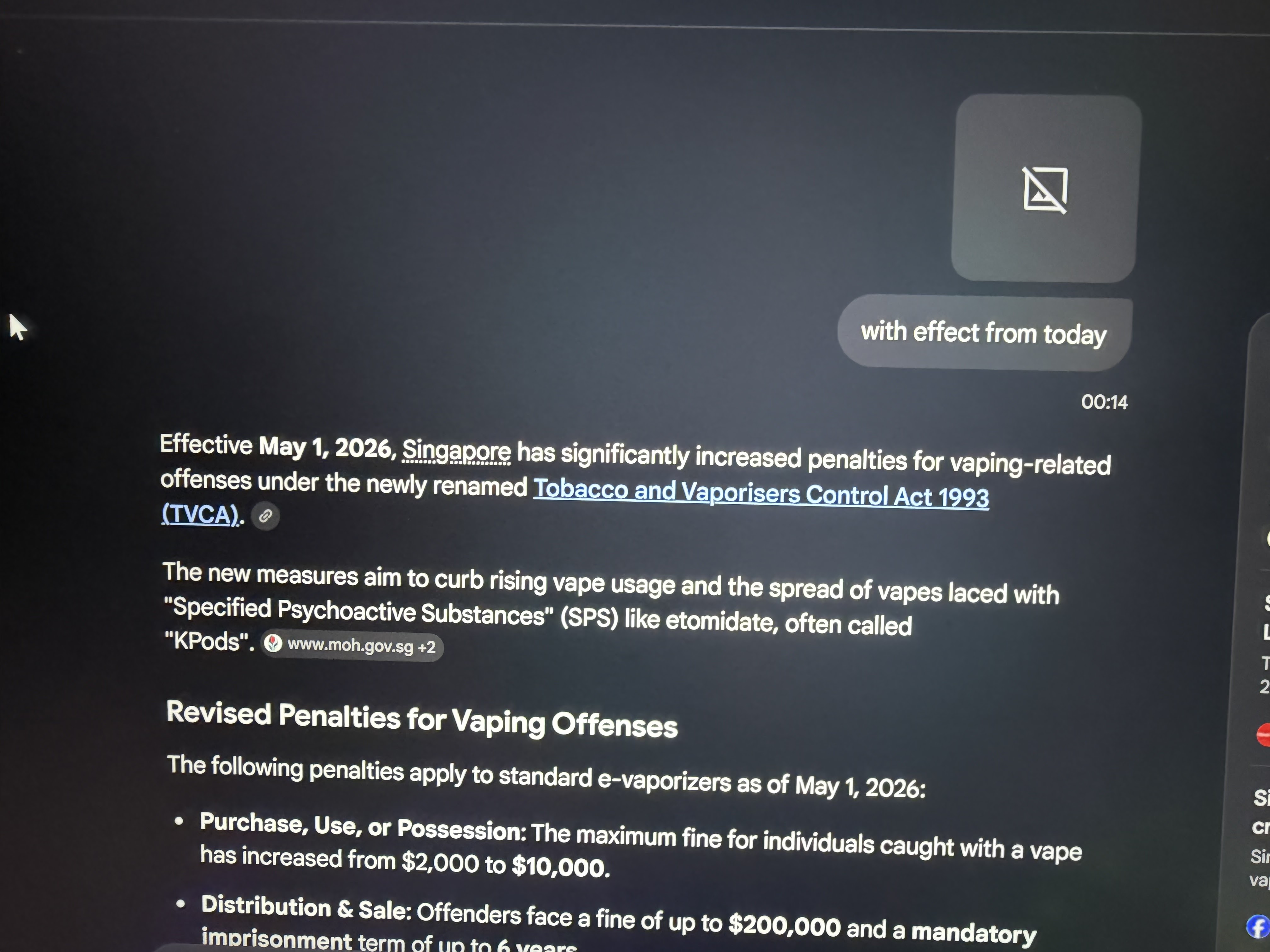 Images not showing on my AI Mode history