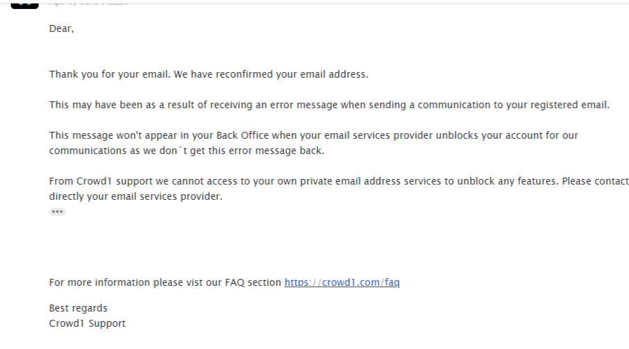 Not Recieving the Recovery Link of Password to a Gmail Supported Platform  Crowd1 - Gmail Community