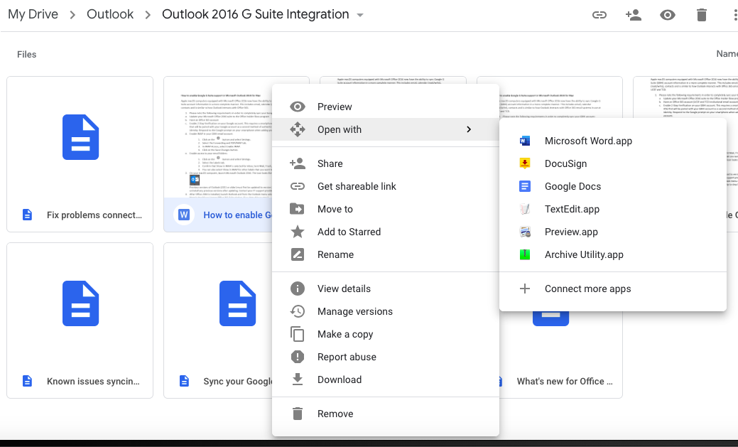 google file stream and google drive for mac