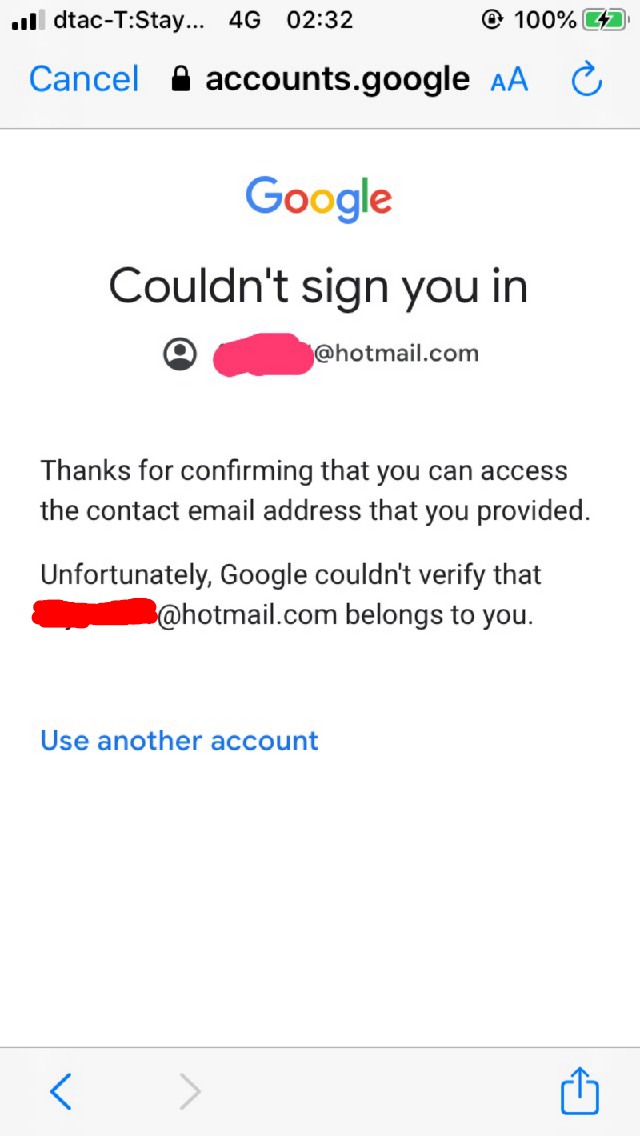 ยืนยันตัวตนแล้วแต่ระบบแจ้งว่าตรวจสอบไม่ได้ - ชุมชน บัญชี Google ยืนยันตัวตนแล้วแต่ระบบแจ้งว่าตรวจสอบไม่ได้ - ชุมชน บัญชี Google