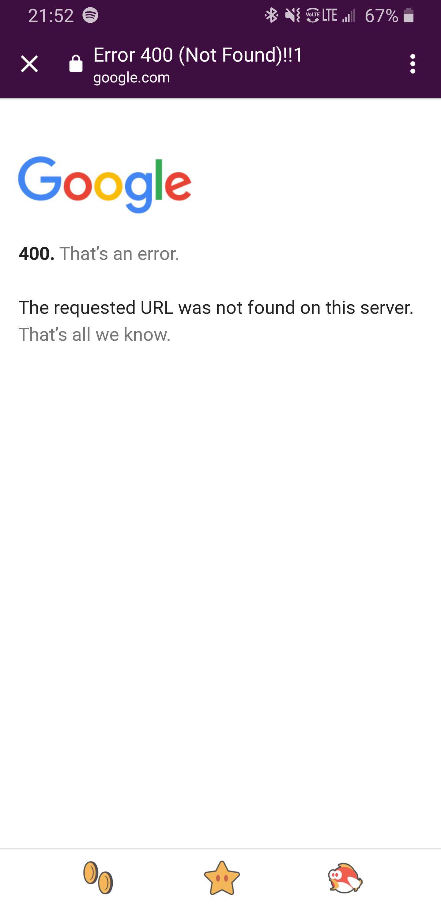 Error 400 The Requested Url Was Not Found On This Server That S All We Know Google Maps Community