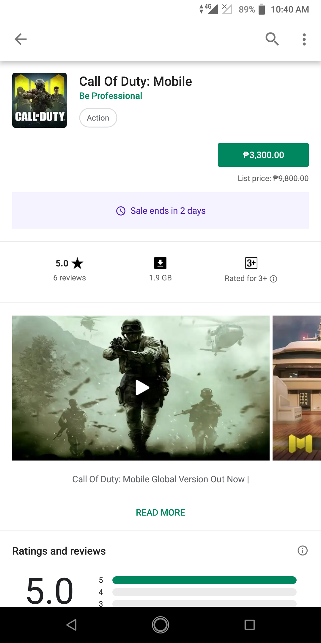 THERE'S A SCAM AND ILLEGAL APP...a Call of Duty: Mobile game ... - 