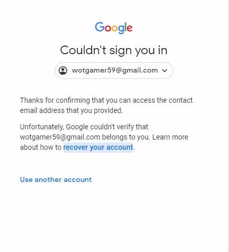 gmail set up recovery email