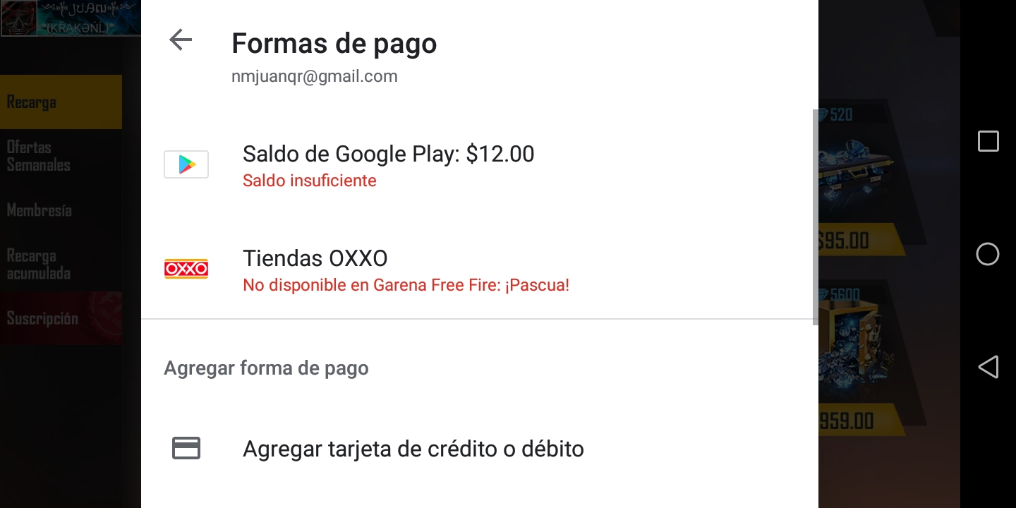 Não tou conseguindo comprar diamantes no Free fire e tenho saldo suficiente  - Comunidade Google Play