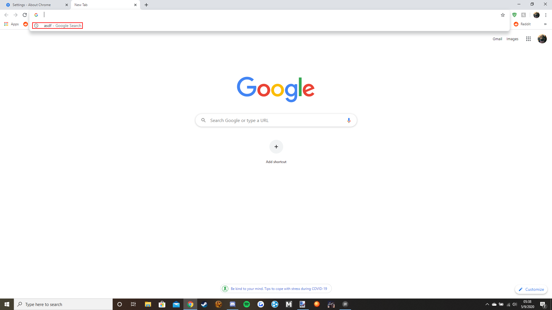 google search bar not working