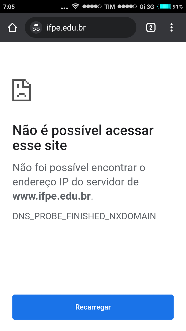 não é possivel acessar internet - Comunidade Google Chrome