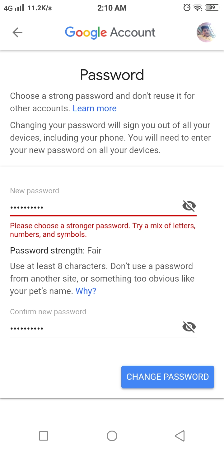 Why I Can T Put My Old Password For My Account Despite I Ve Been Using The Same Password For Years Google Account Community