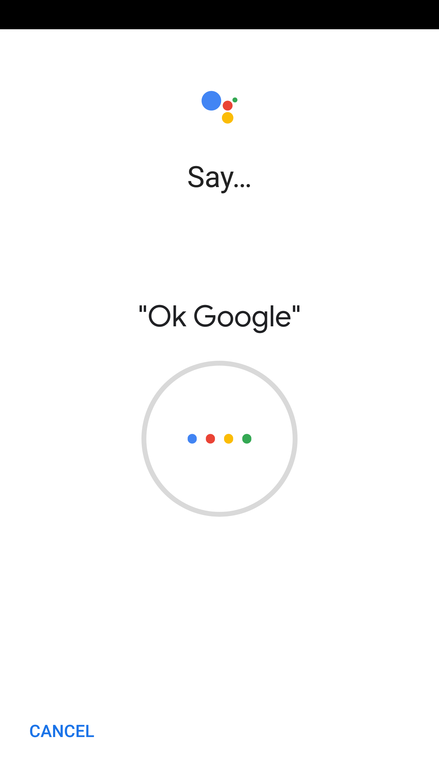 Google assistant not responding after ok Google detection