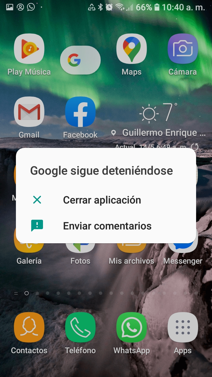 Hola. Aparece Google se ha detenido en todo momento en la pantalla Y cuando  intento entrar no puedo - Comunidad de Búsqueda en Google y Asistente