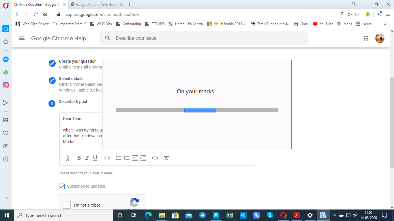 Google Chrome 114.0.5735.134 downloading