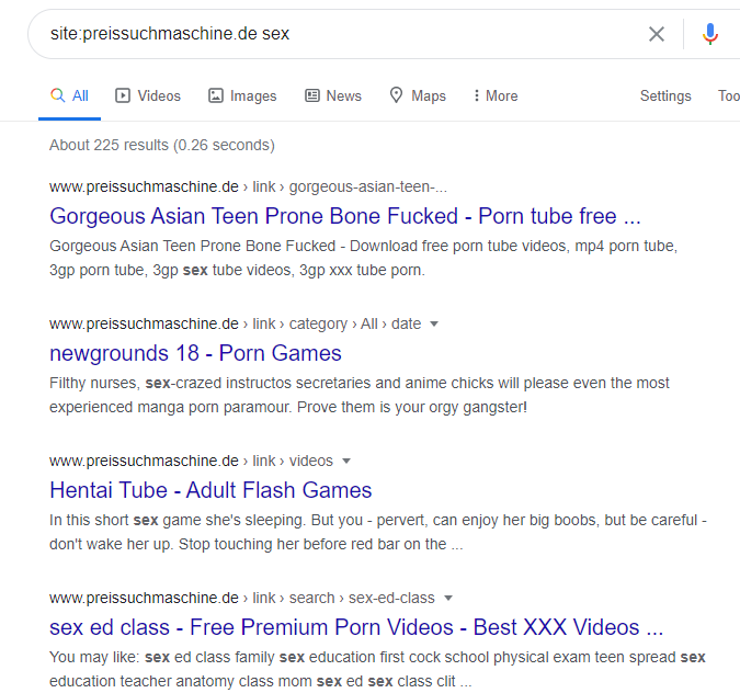 Site query on my domain showing unusual results(Adult Content) - Google  Search Central Community