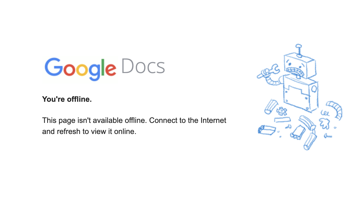 turn on offline sync for google docs mac