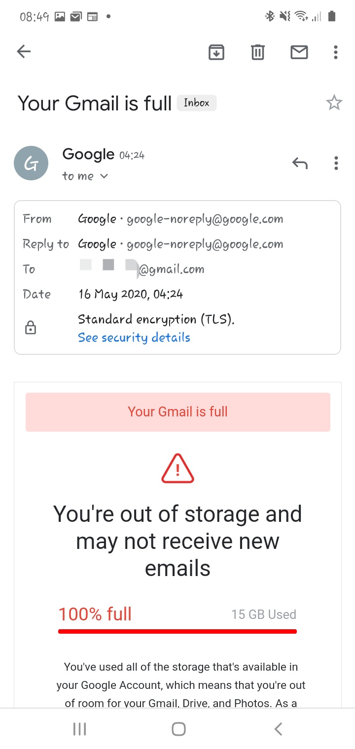 What to do when my Gmail is full?