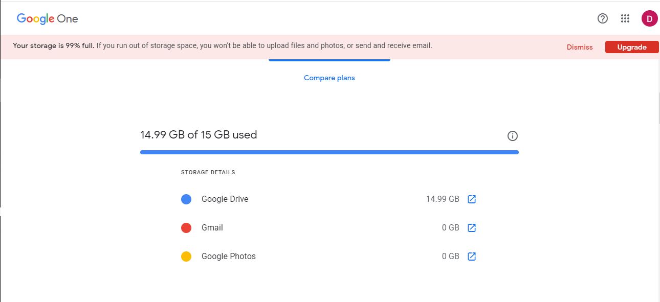 My Google Drive Is Showing 15GB When The Actual File Size, 40 OFF