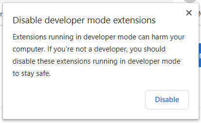 Developer Mode Extension 