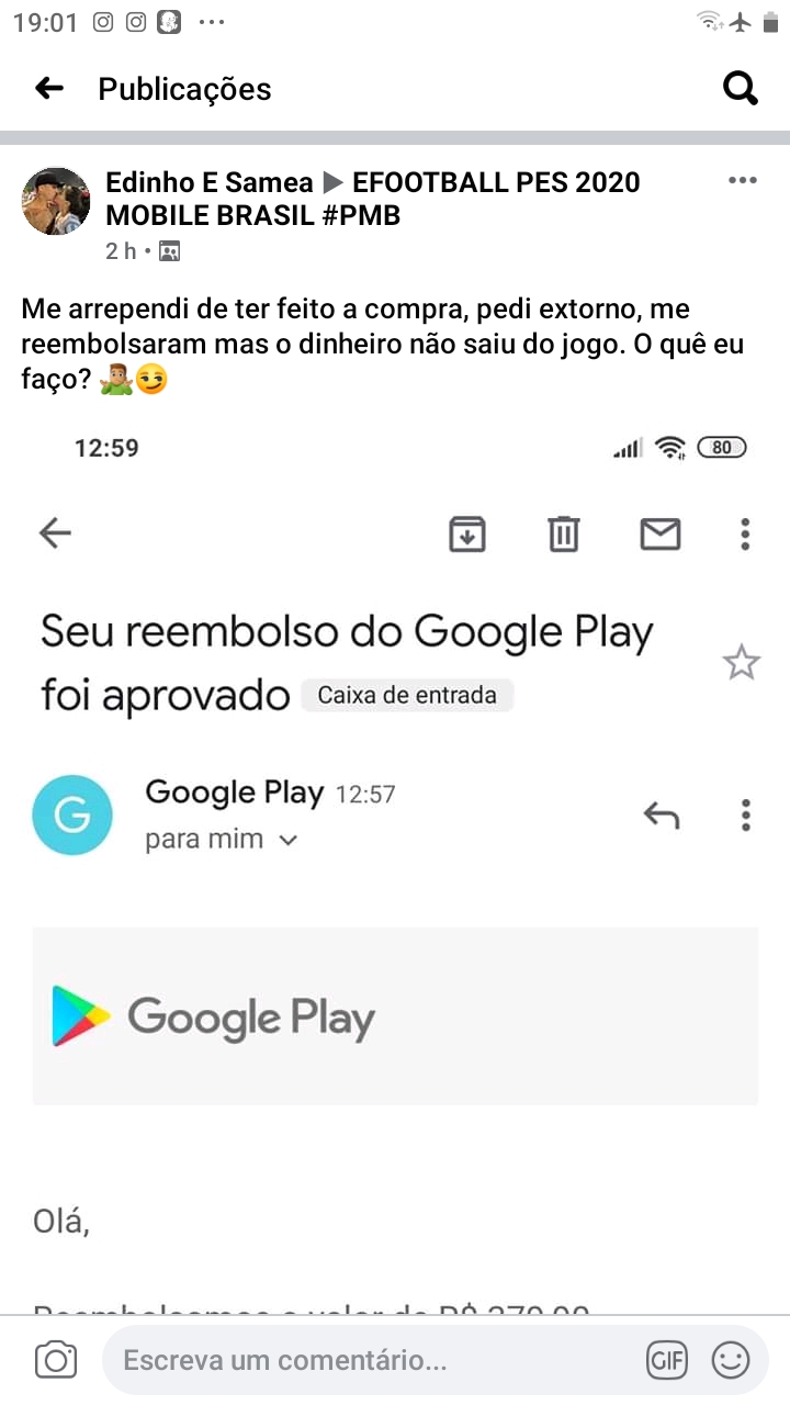 Não consigo fazer reembolso. - Comunidade Google Play