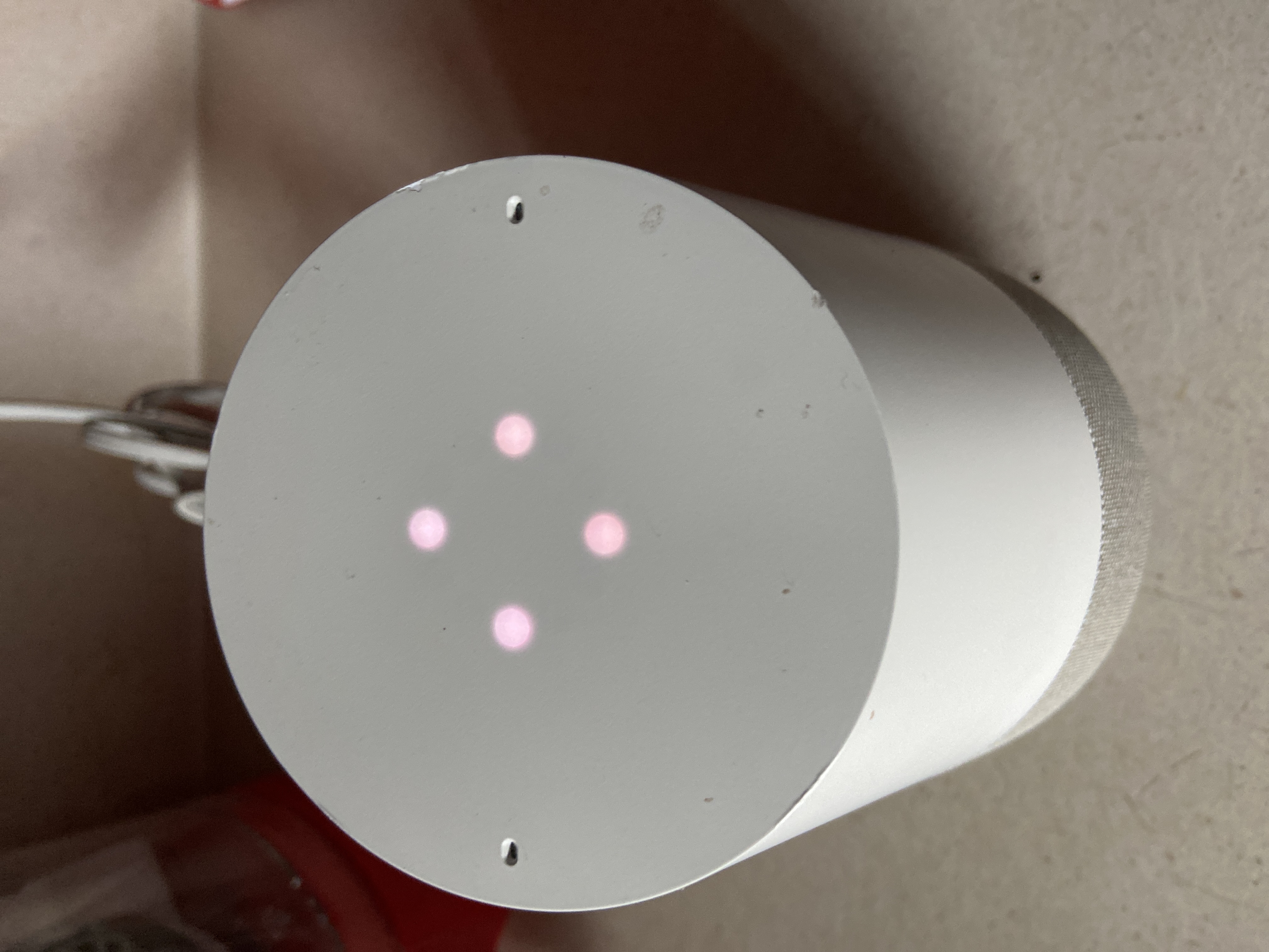 google home single white dot