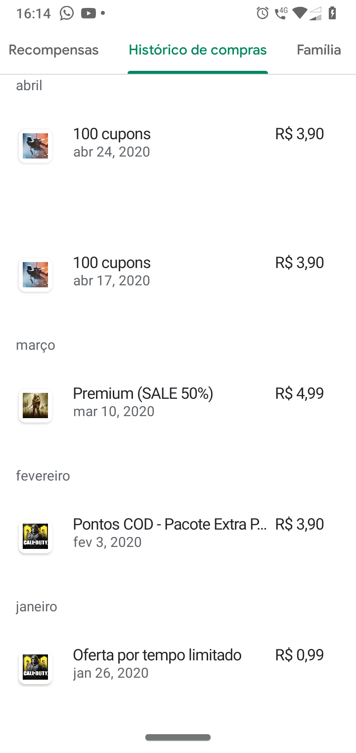 Estou tentando solicitar reembolso desde ontem, mas não aparece a opção da  minha compra - Comunidade Google Play