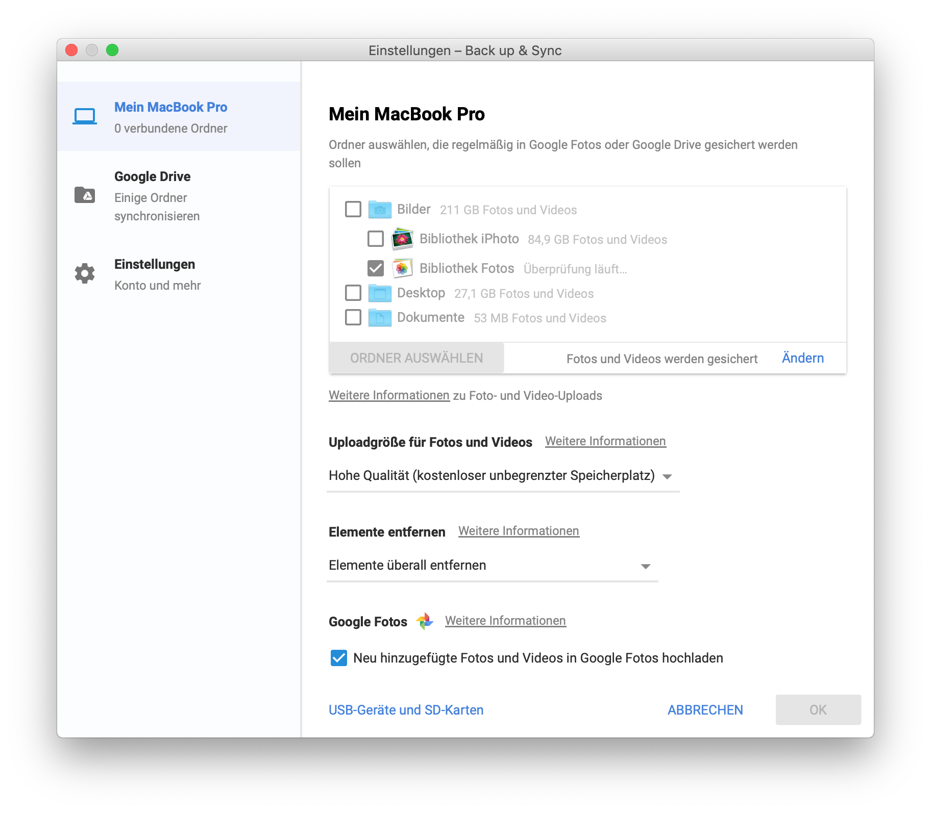 gdrive sync mac