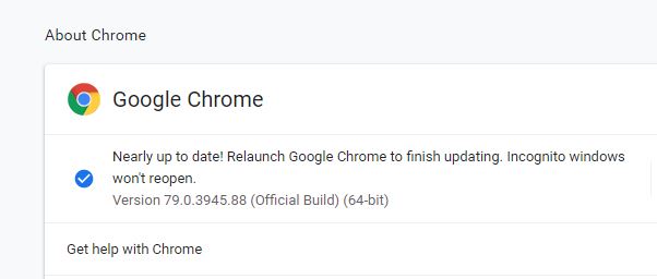 google chrome machine