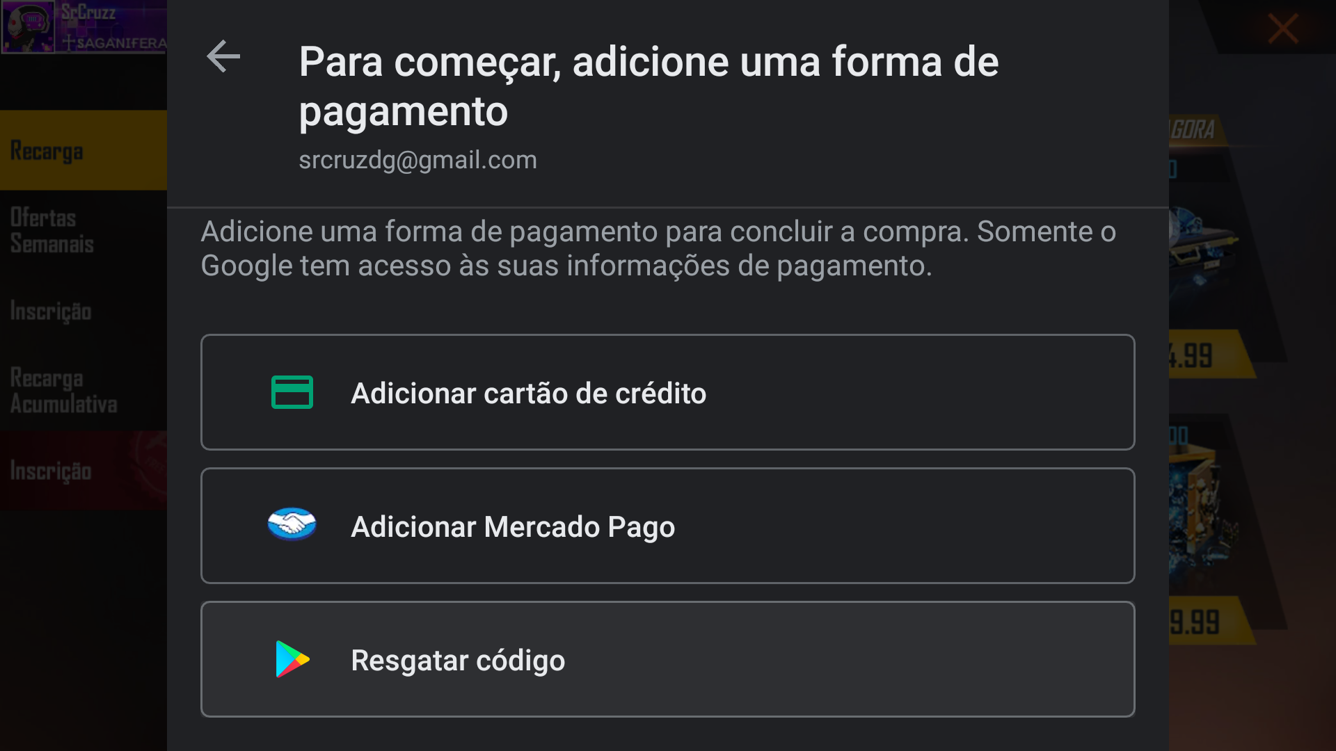 COMO USAR CARTÃO GOOGLE PLAY GIFT CARD NO FREE FIRE (2020) 