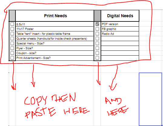 how-can-i-paste-a-selection-of-multiple-rows-of-text-and-paste-into