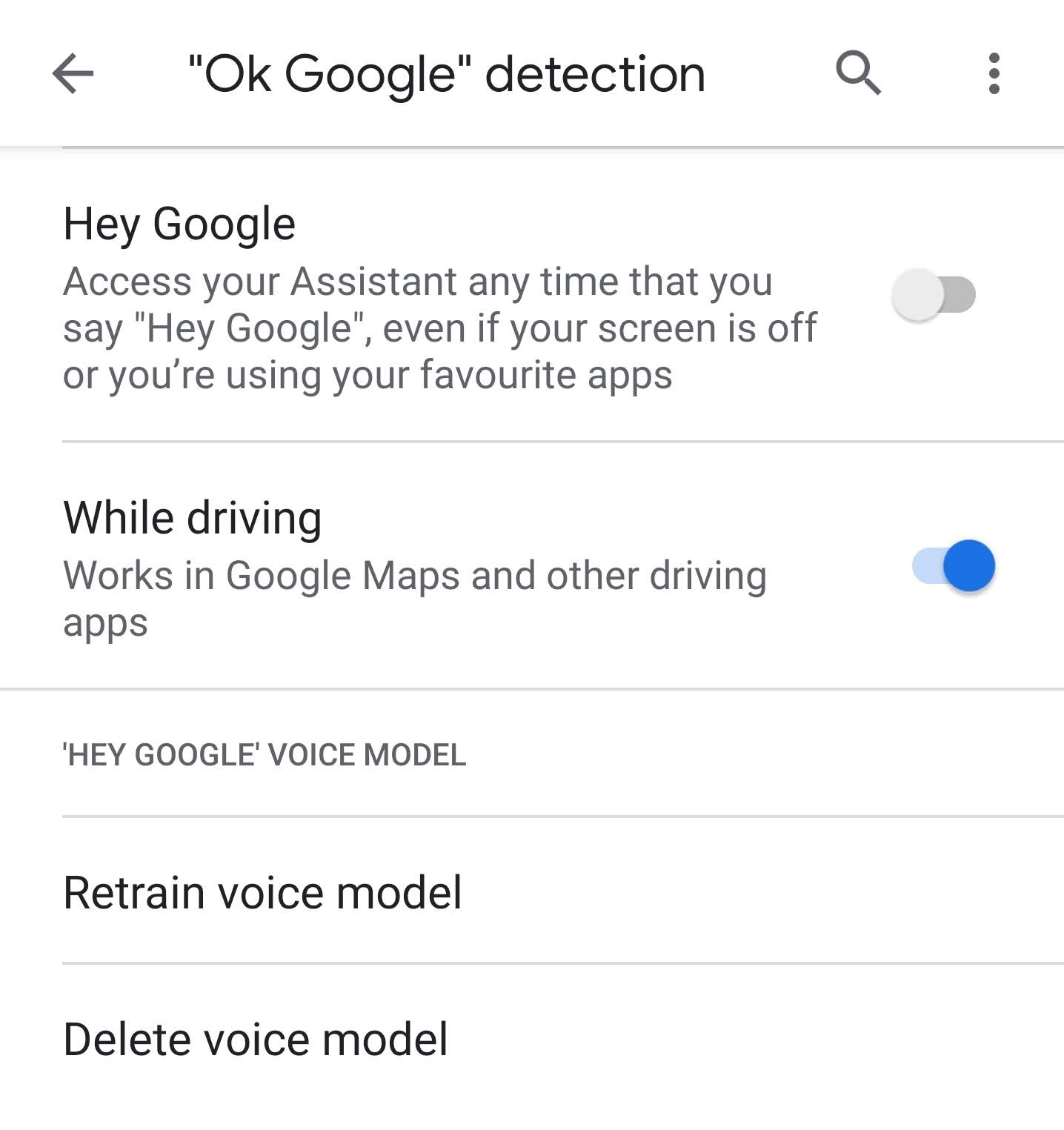 Google assistant not responding after ok Google detection