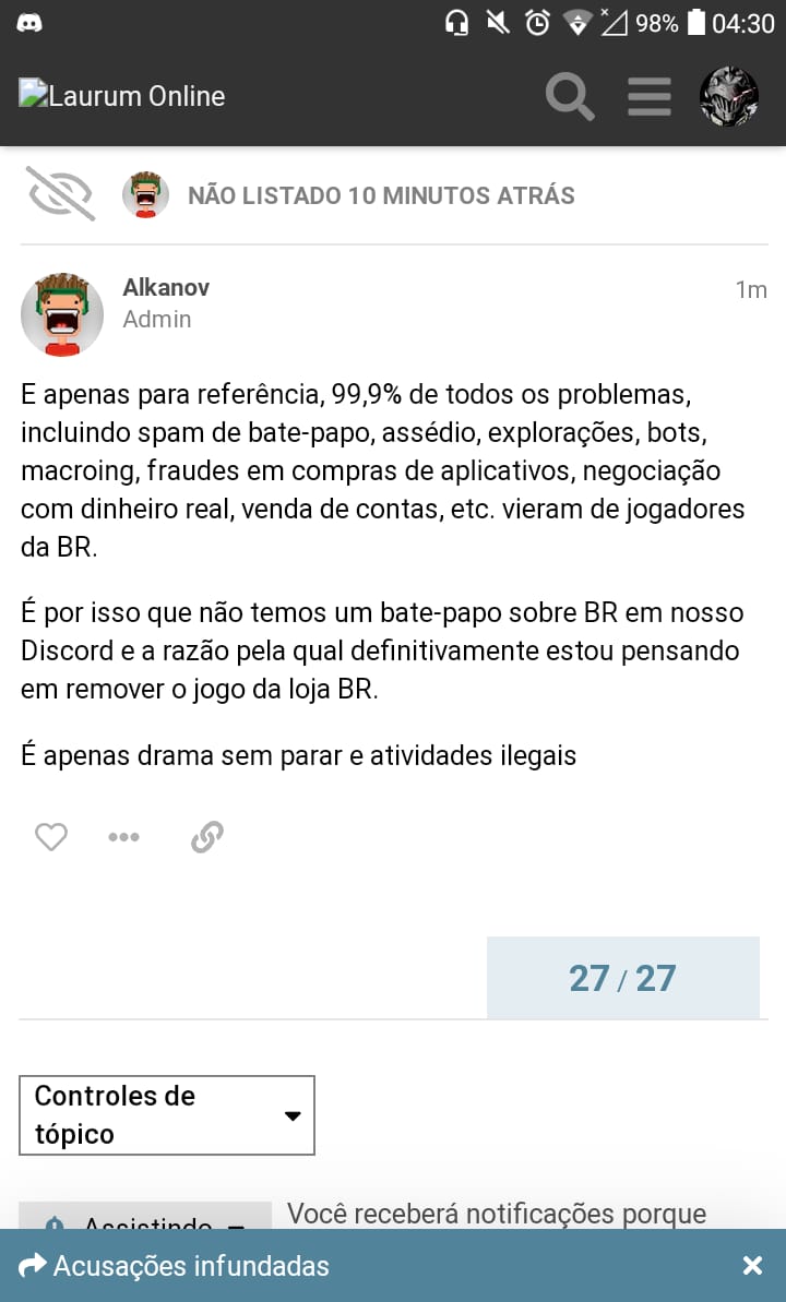 Como pode um ADM de um jogo ser racista e ter preconceito com os