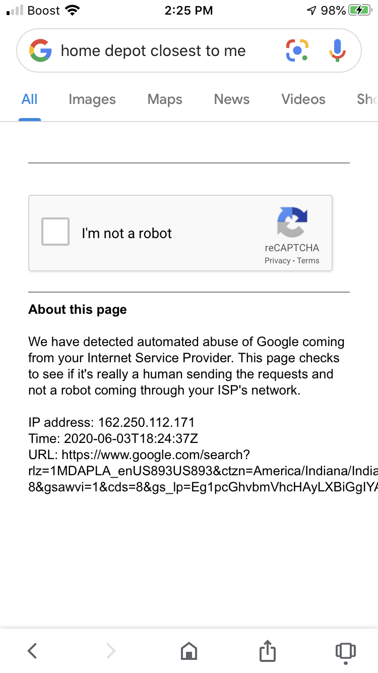 Why Do I Get A Recaptcha Every Time I Use The Internet On My Iphone Google Search Community