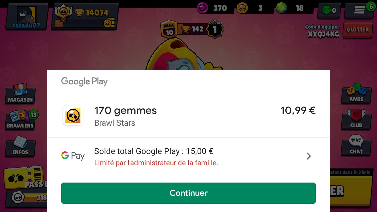 Bonjour J Ai Une Carte Google Play Pour Acheter Des Gemmes Sur Brawl Stars Mais Cela Ne Marche Pas Communaute Google Play - comment avoir des brawler gratuit sur brawl stars