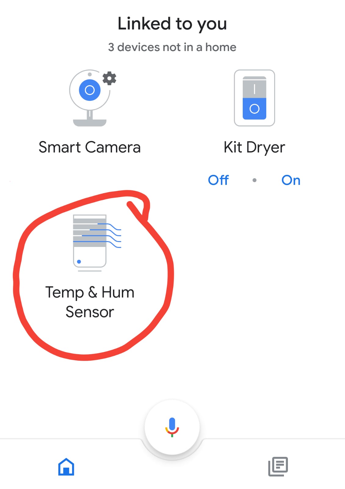 smart sensor google home