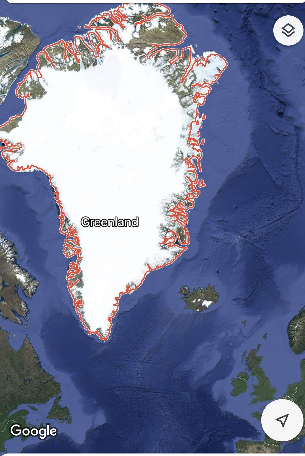 Countries by Google Maps Image