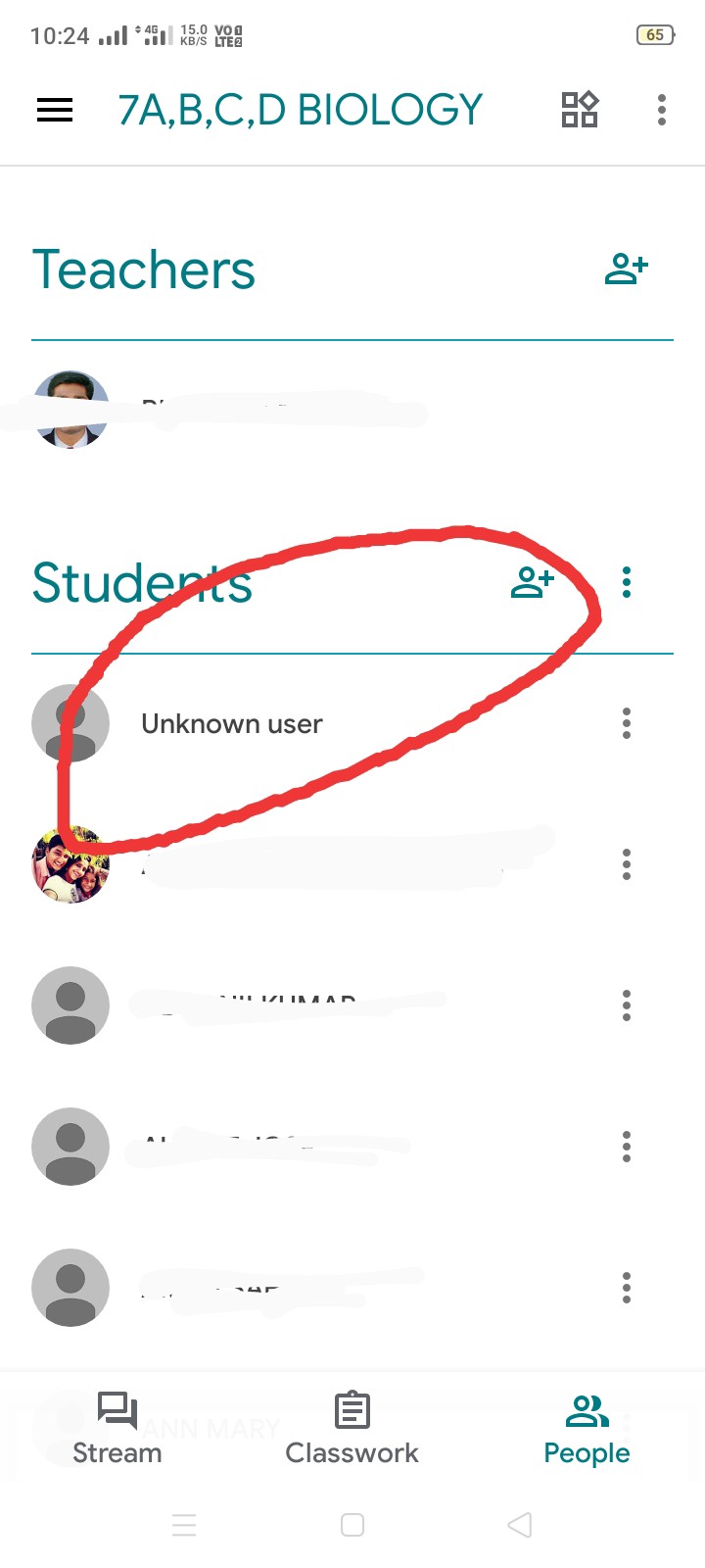 To know unknown user details in Google meet