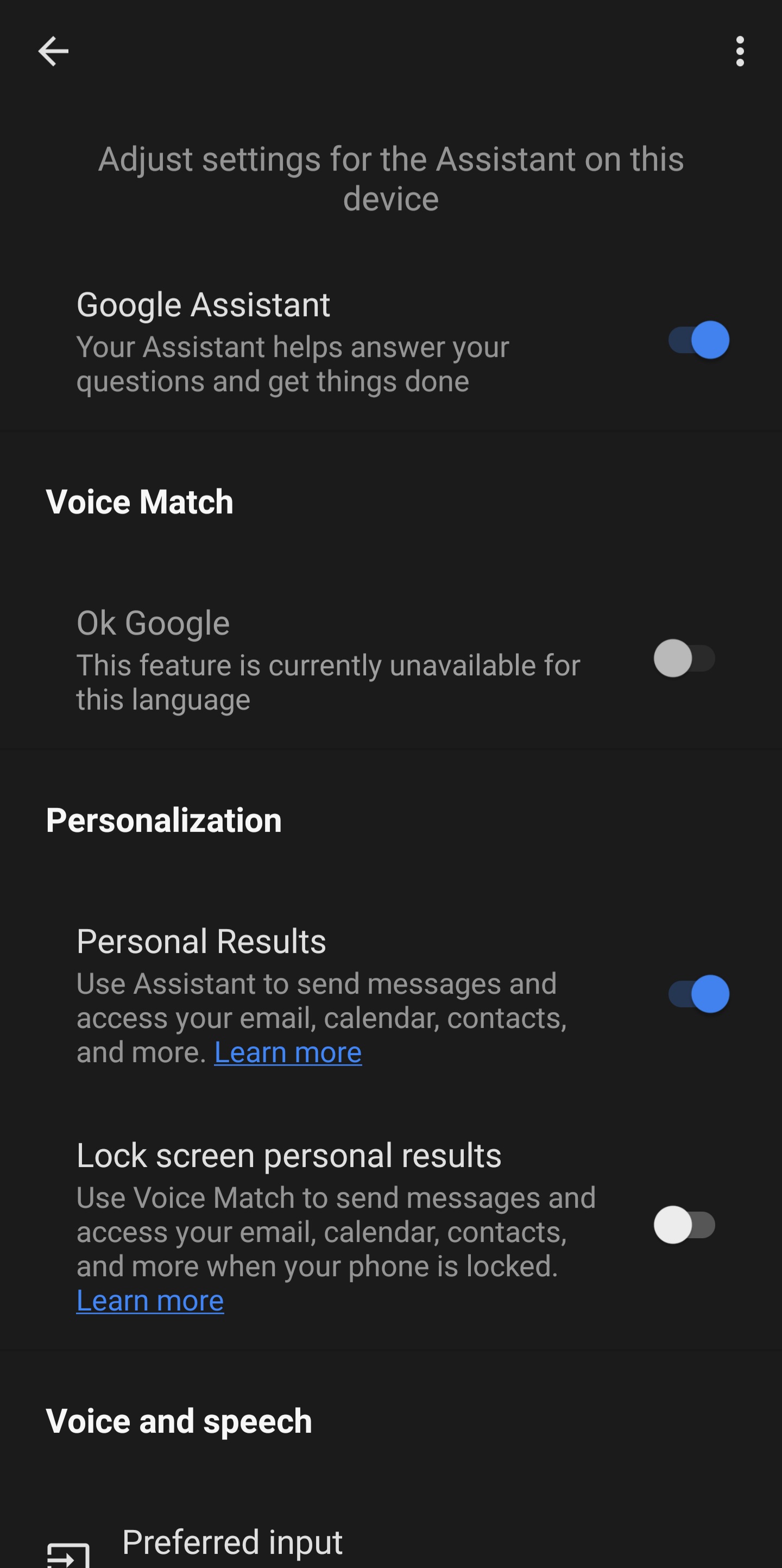 can't turn on Ok Google - Google Assistant Community