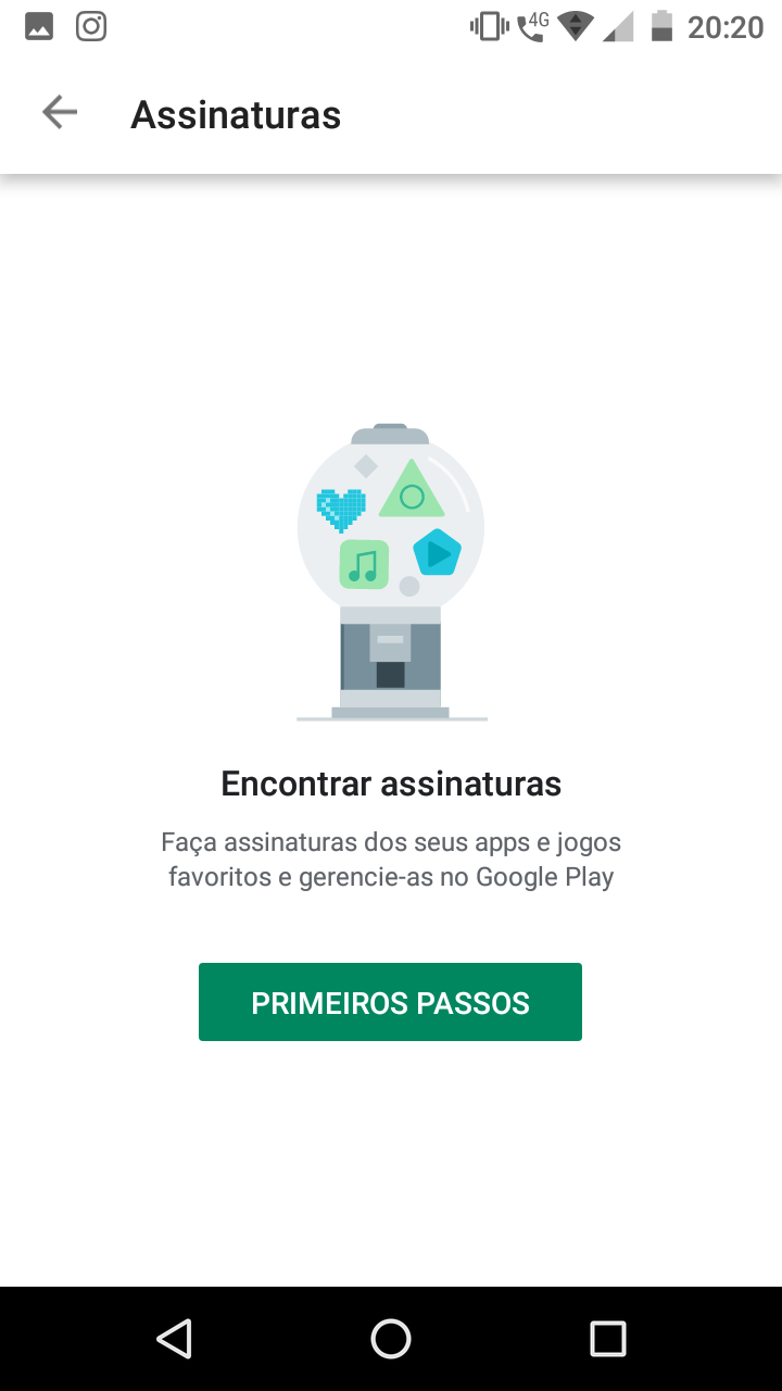 Porque a minha assinatura não aparece na aba de assinaturas? - Comunidade Google  Play