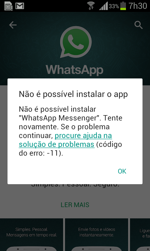 Não é possível instalar/atualizar apps na Play Store - Comunidade