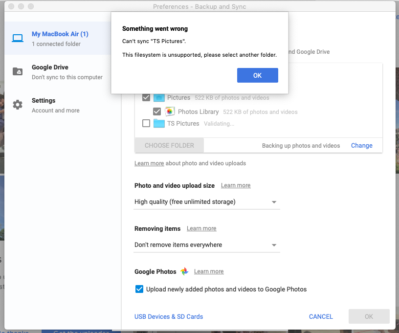 backup google photos to hard drive