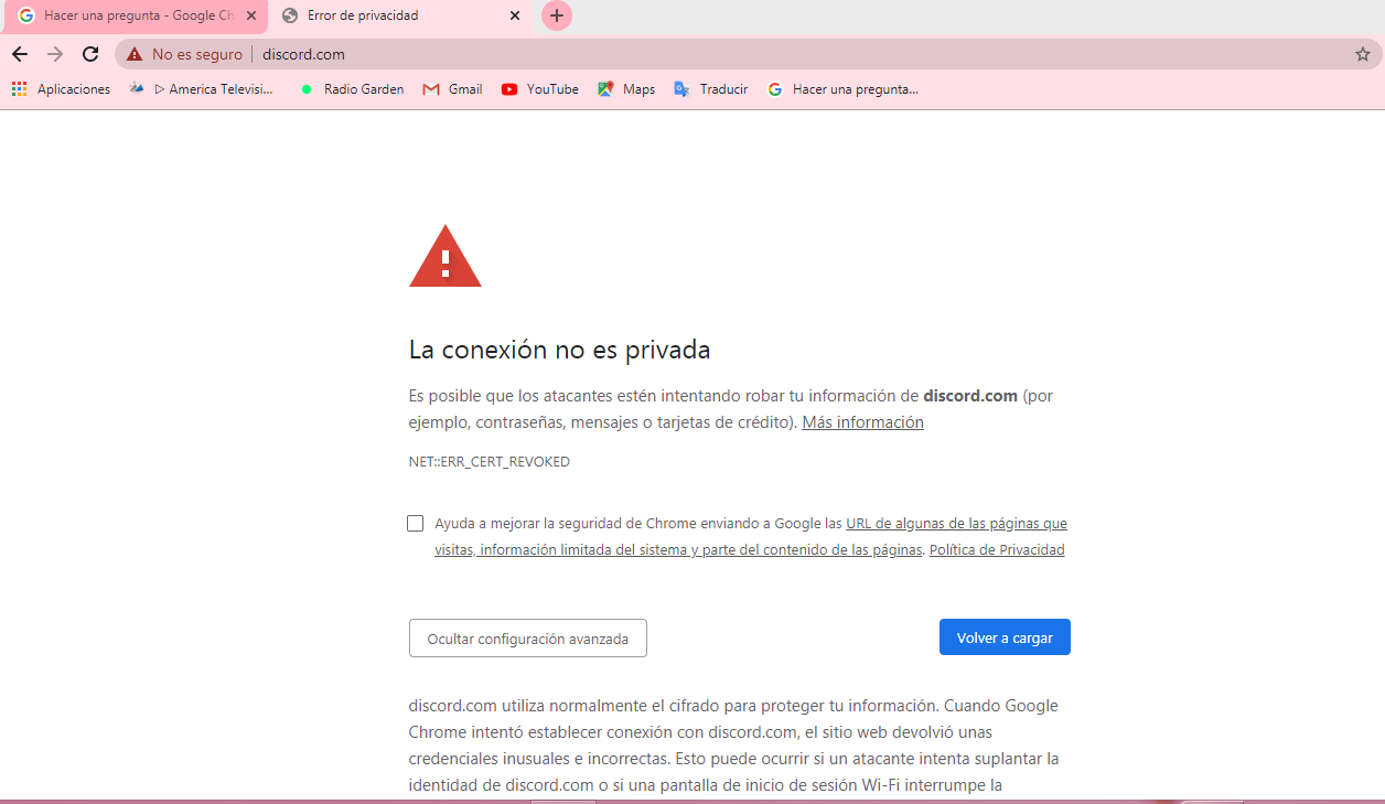 porque me dice error de conexión al iniciar sesión en roblox