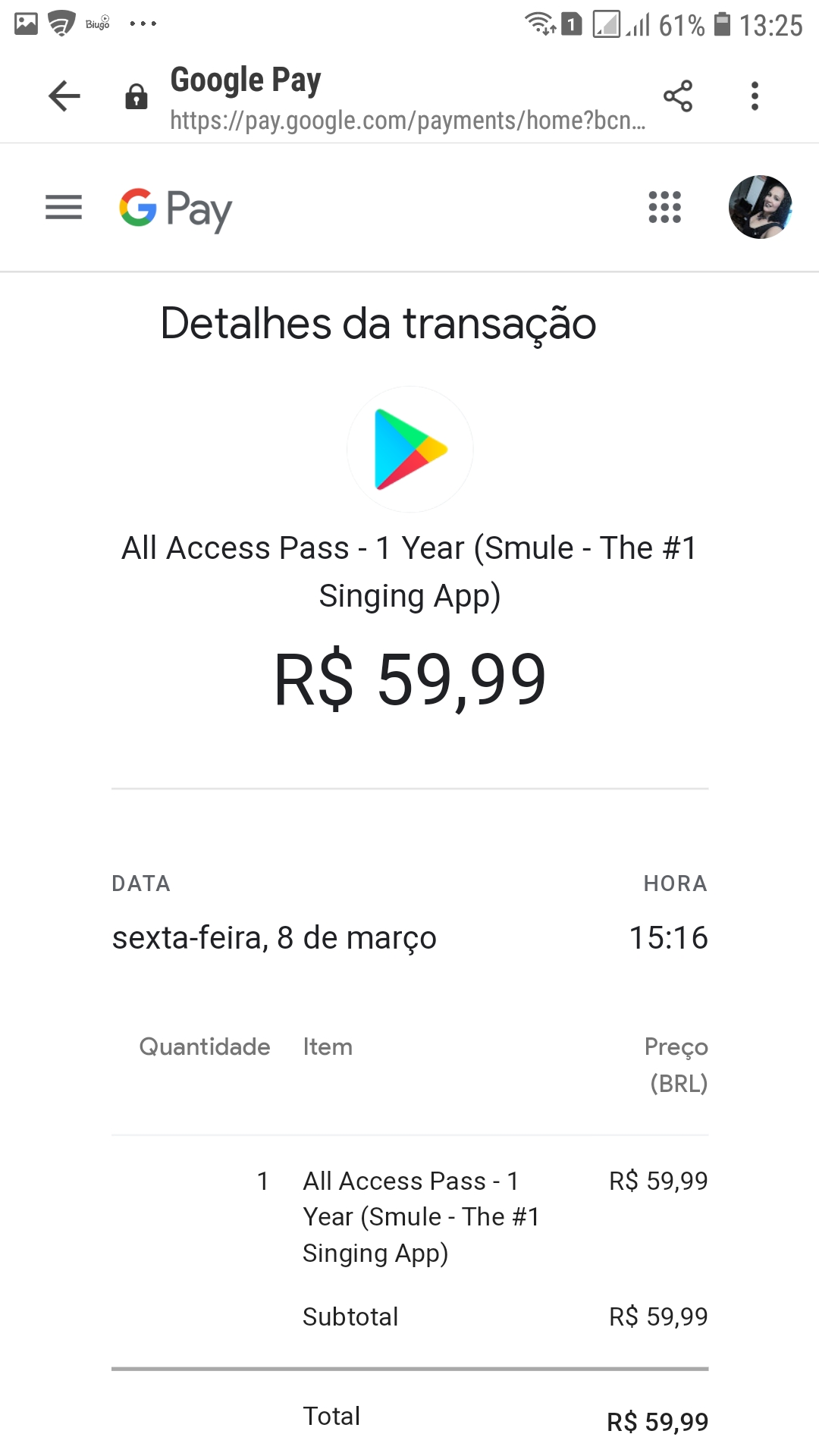 Quero saber pq estão me cobrando por uma assinatura mensal se renovei por  uma anual? - Comunidade Google Play