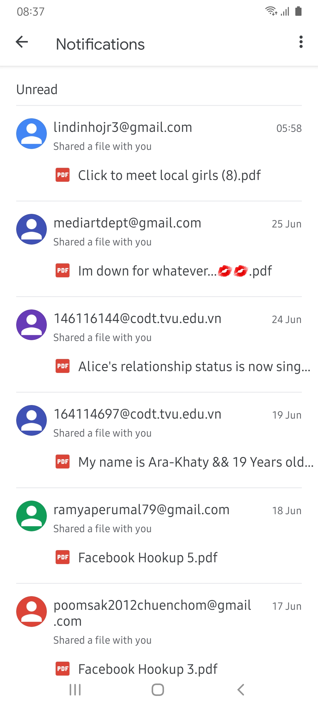 Pron Two Girls Spam Out - I wake up every morning to porno spam and sexual services solication -  Google Drive Community