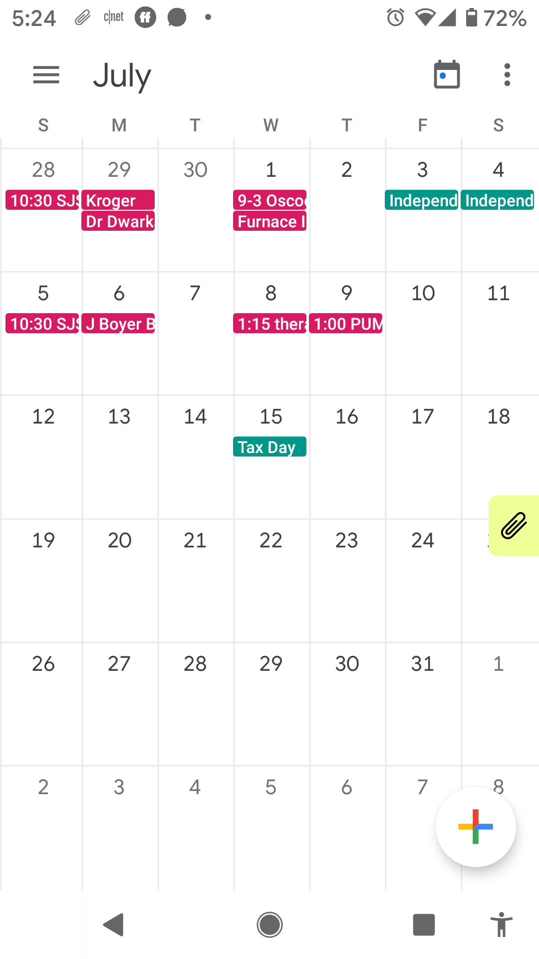 My calendar does not show the year. - Google Calendar Community