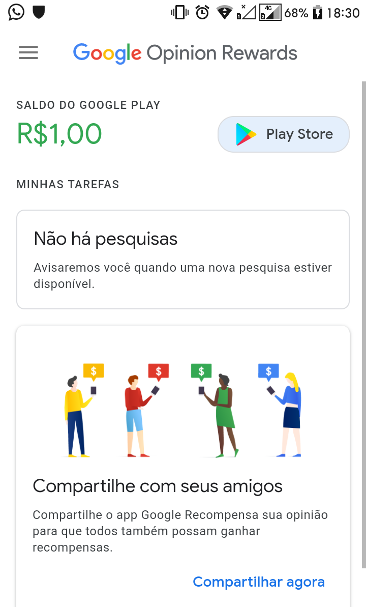 Atualização da Google Play Store oferece sugestões de pesquisas