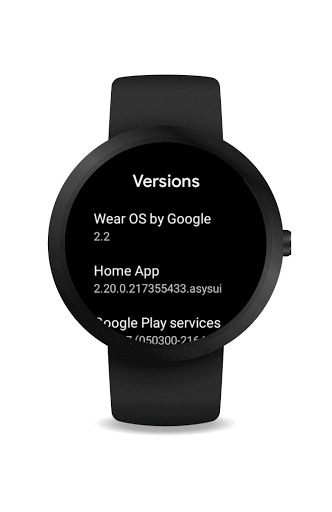 System Version: H Update - Wear OS 