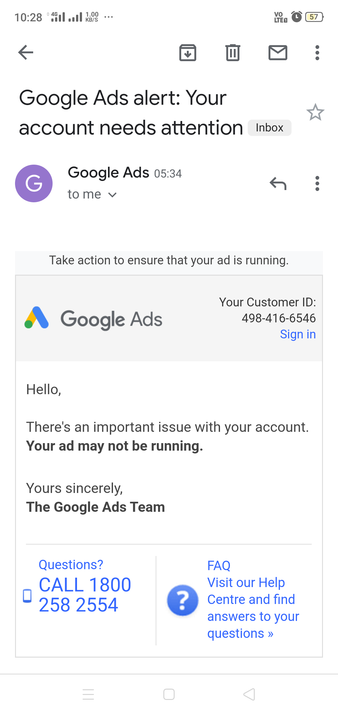google support